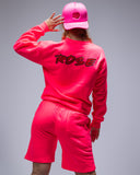 Neon Long-Sleeve Shorts Set