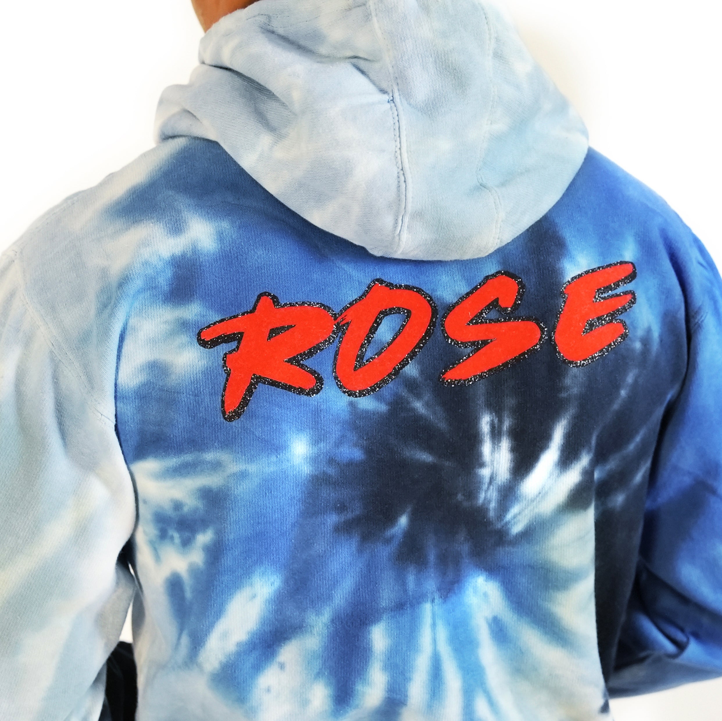 Blue Dye Hooded Sweatsuit – Rose Collection