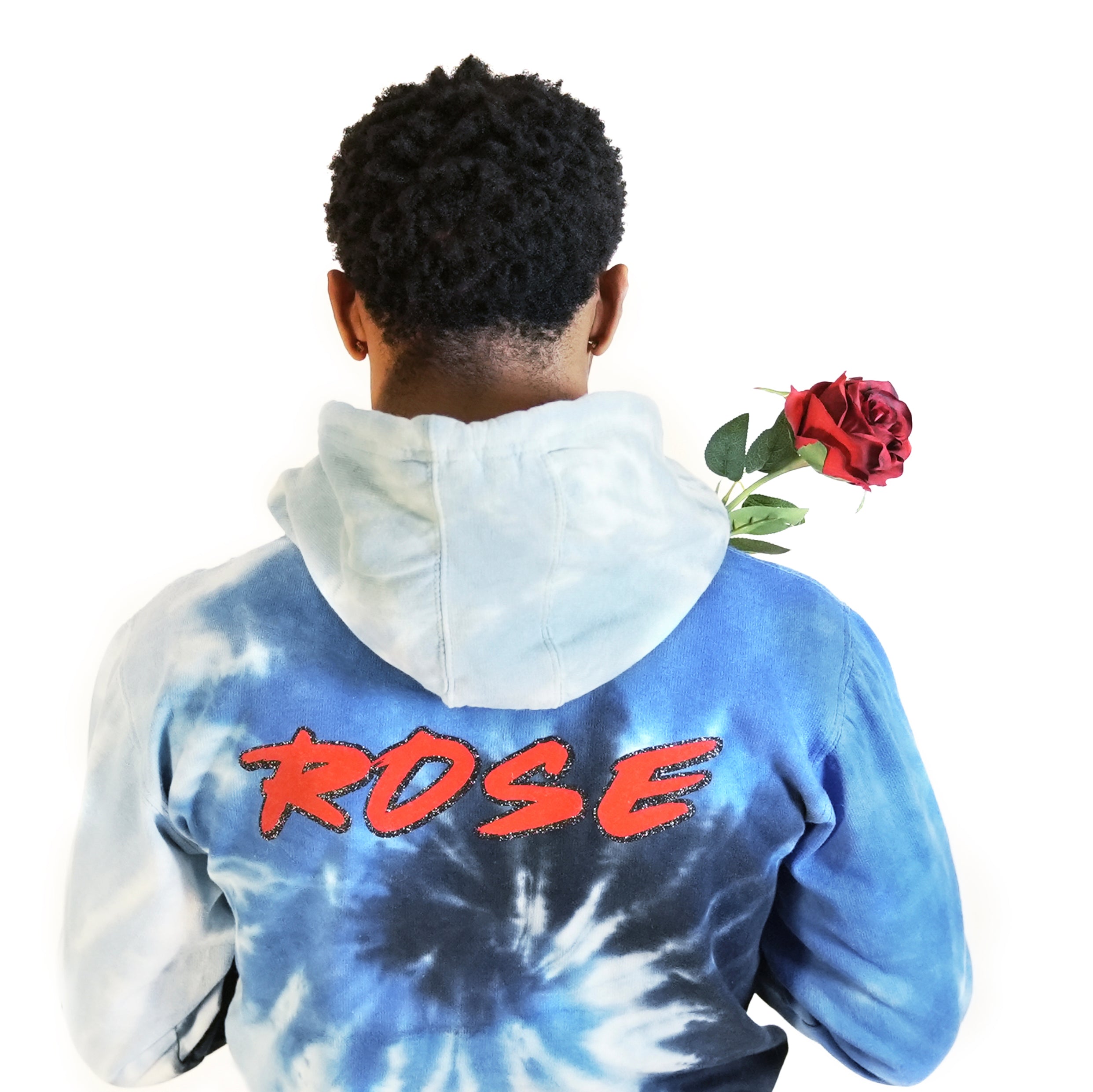 Blue Dye Hooded Sweatsuit – Rose Collection