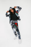 Women's Grey Hooded Sweatsuit