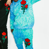 Multicolor Hooded Sweatsuit