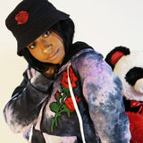 Women's Purple Hooded Sweatsuit